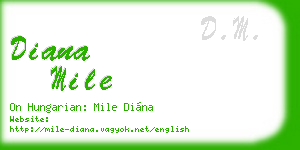 diana mile business card